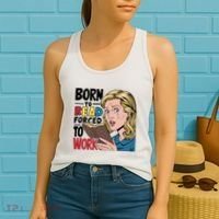 Born To Read Funny Booktok Favorite Reader Book Lover Gift | Spicy Books Women's Tank Top thumb 2