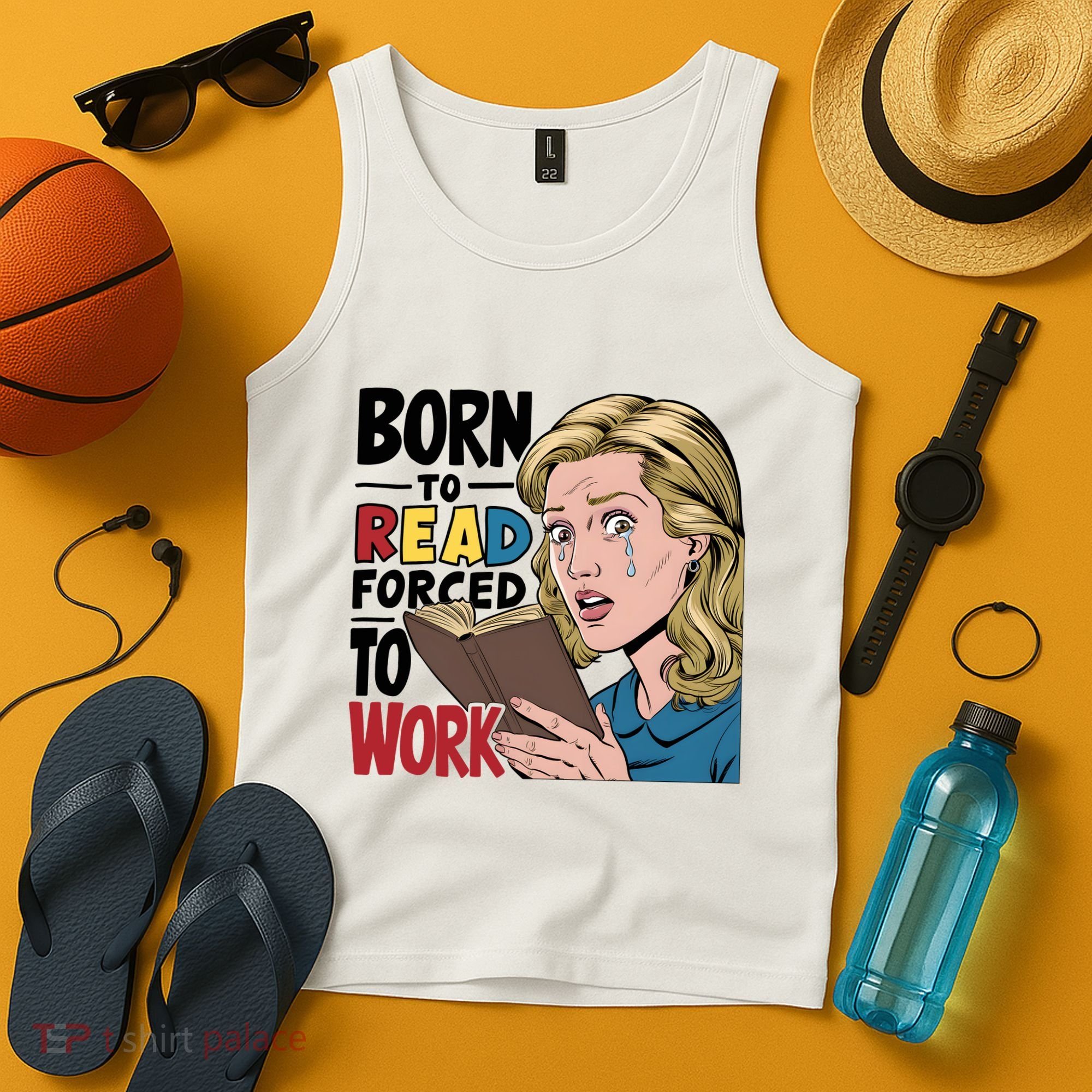 Born To Read Funny Booktok Favorite Reader Book Lover Gift | Spicy Books Tank Top