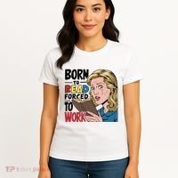 Born To Read Funny Booktok Favorite Reader Book Lover Gift | Spicy Books Women's T-Shirt thumb 4