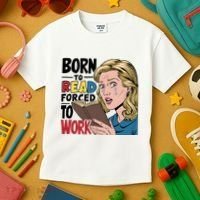 Born To Read Funny Booktok Favorite Reader Book Lover Gift | Spicy Books Kids T-Shirt thumb 3