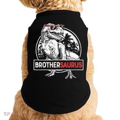 Brothersaurus T rex Dinosaur Brother Saurus Family Matching Doggie Tank
