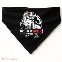 Brothersaurus T rex Dinosaur Brother Saurus Family Matching USA-Made Doggie Bandana thumb 0