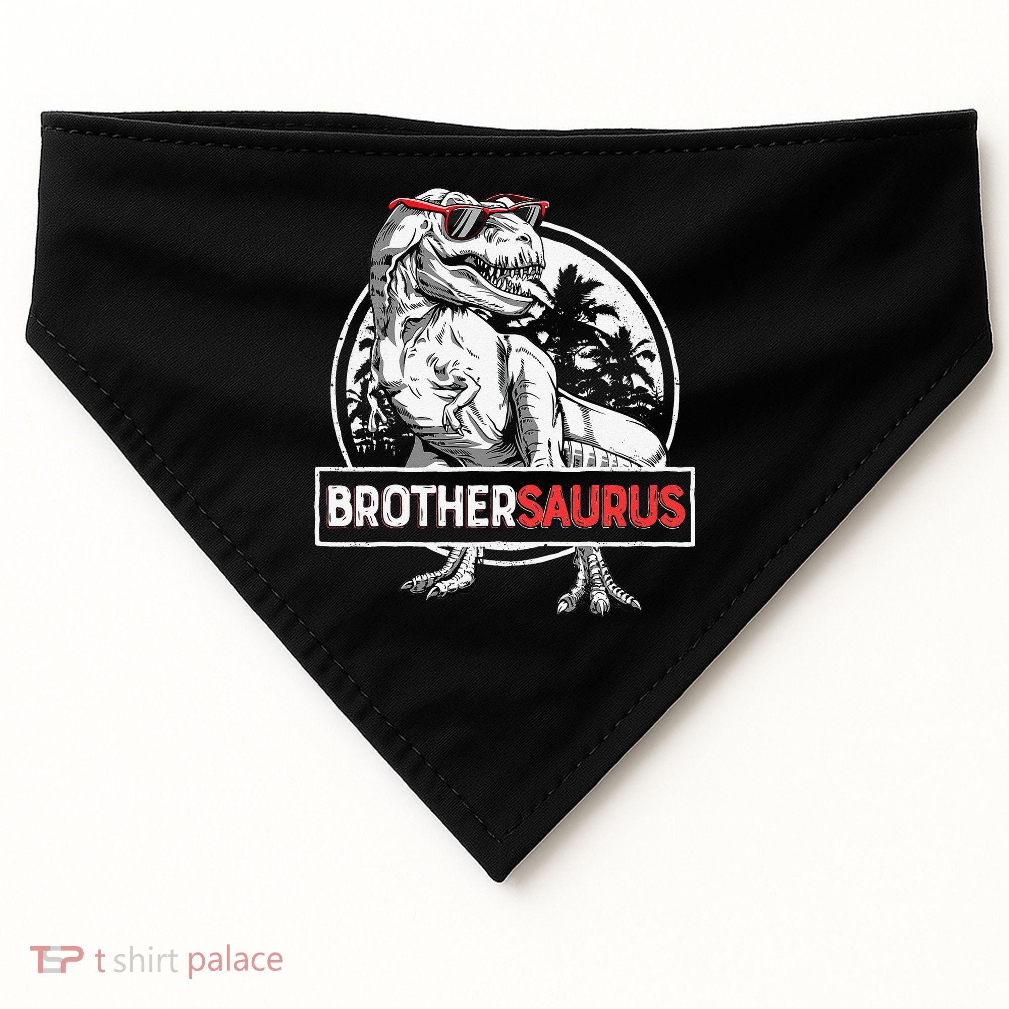 Brothersaurus T rex Dinosaur Brother Saurus Family Matching USA-Made Doggie Bandana