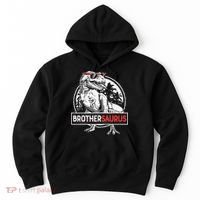Brothersaurus T rex Dinosaur Brother Saurus Family Matching Hoodie thumb 0