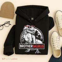 Brothersaurus T rex Dinosaur Brother Saurus Family Matching Hoodie thumb 4
