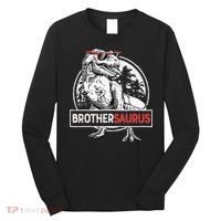 Brothersaurus T rex Dinosaur Brother Saurus Family Matching Long Sleeve Shirt thumb 0
