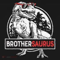 Brothersaurus T rex Dinosaur Brother Saurus Family Matching T-Shirt thumb 7