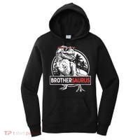 Brothersaurus T rex Dinosaur Brother Saurus Family Matching Women's Hoodie thumb 0