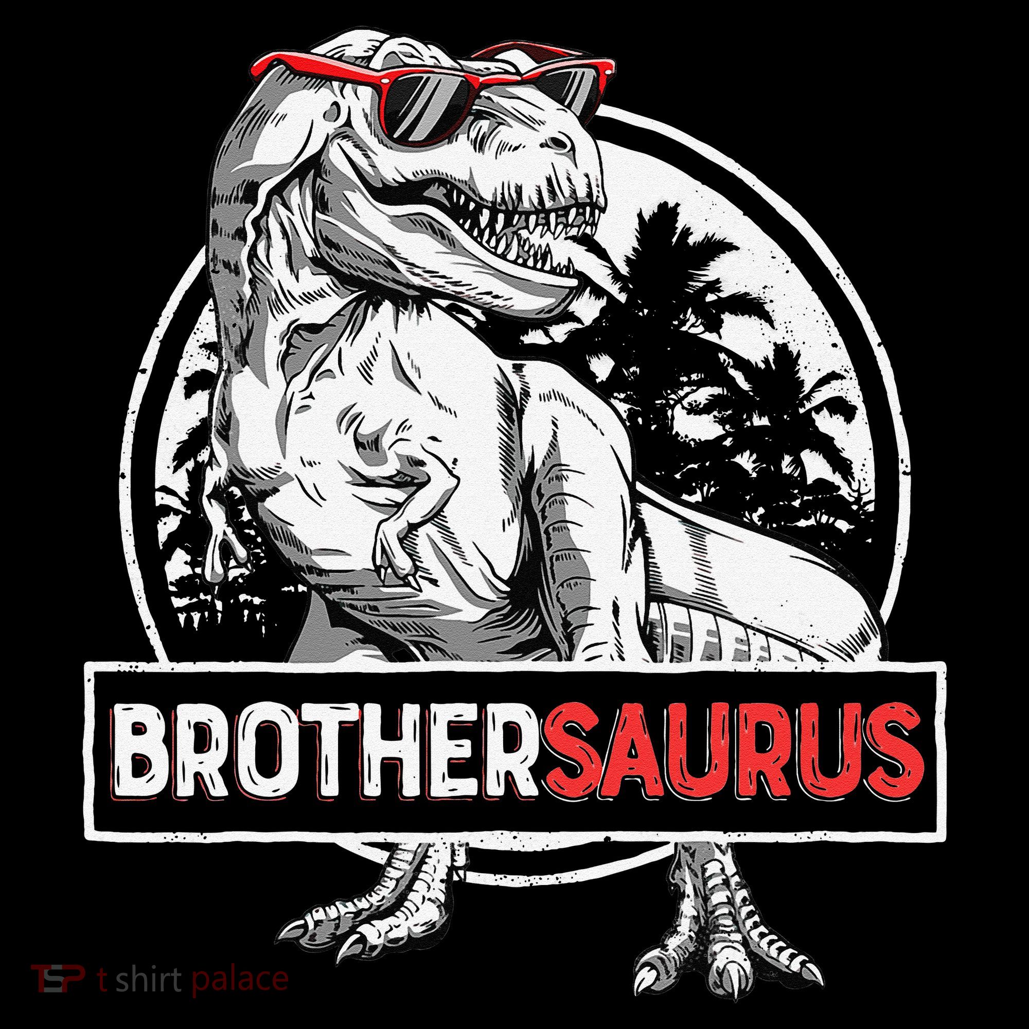 Brothersaurus T rex Dinosaur Brother Saurus Family Matching Women's Hoodie