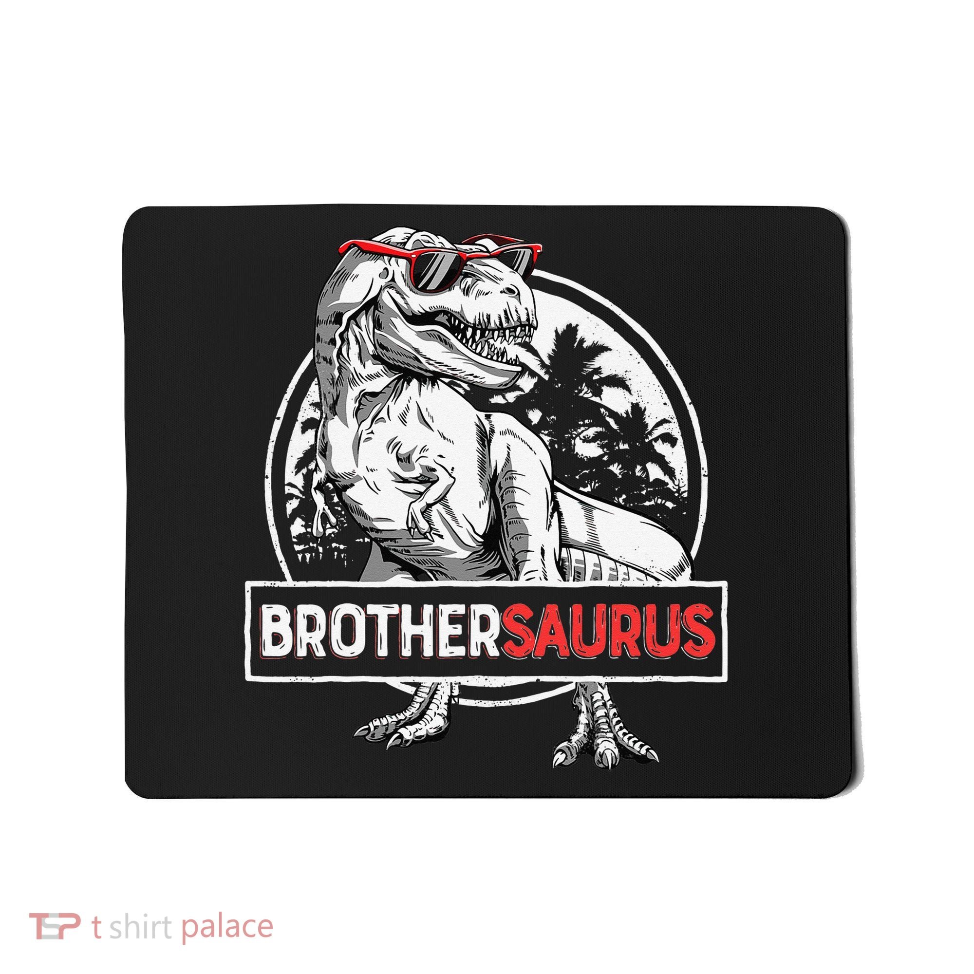 Brothersaurus T rex Dinosaur Brother Saurus Family Matching Mousepad