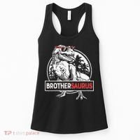 Brothersaurus T rex Dinosaur Brother Saurus Family Matching Women's Tank Top thumb 0