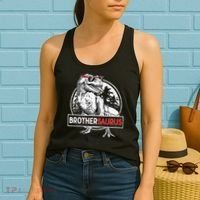 Brothersaurus T rex Dinosaur Brother Saurus Family Matching Women's Tank Top thumb 2