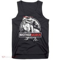 Brothersaurus T rex Dinosaur Brother Saurus Family Matching Tank Top thumb 0