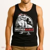Brothersaurus T rex Dinosaur Brother Saurus Family Matching Tank Top thumb 3