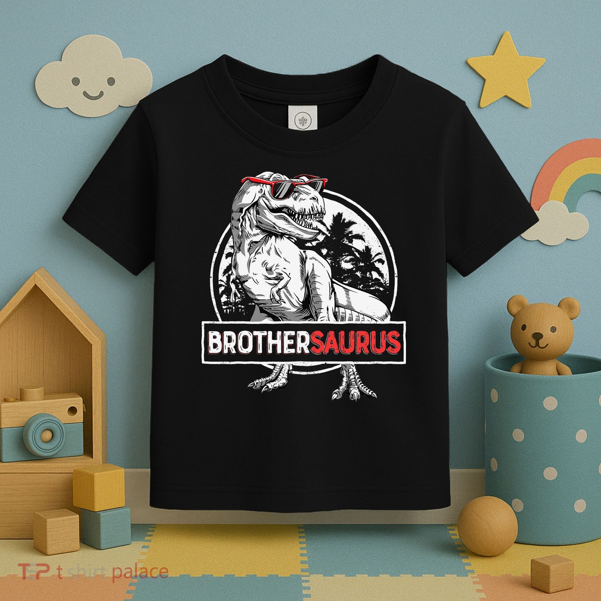 Brothersaurus T rex Dinosaur Brother Saurus Family Matching Toddler T-Shirt