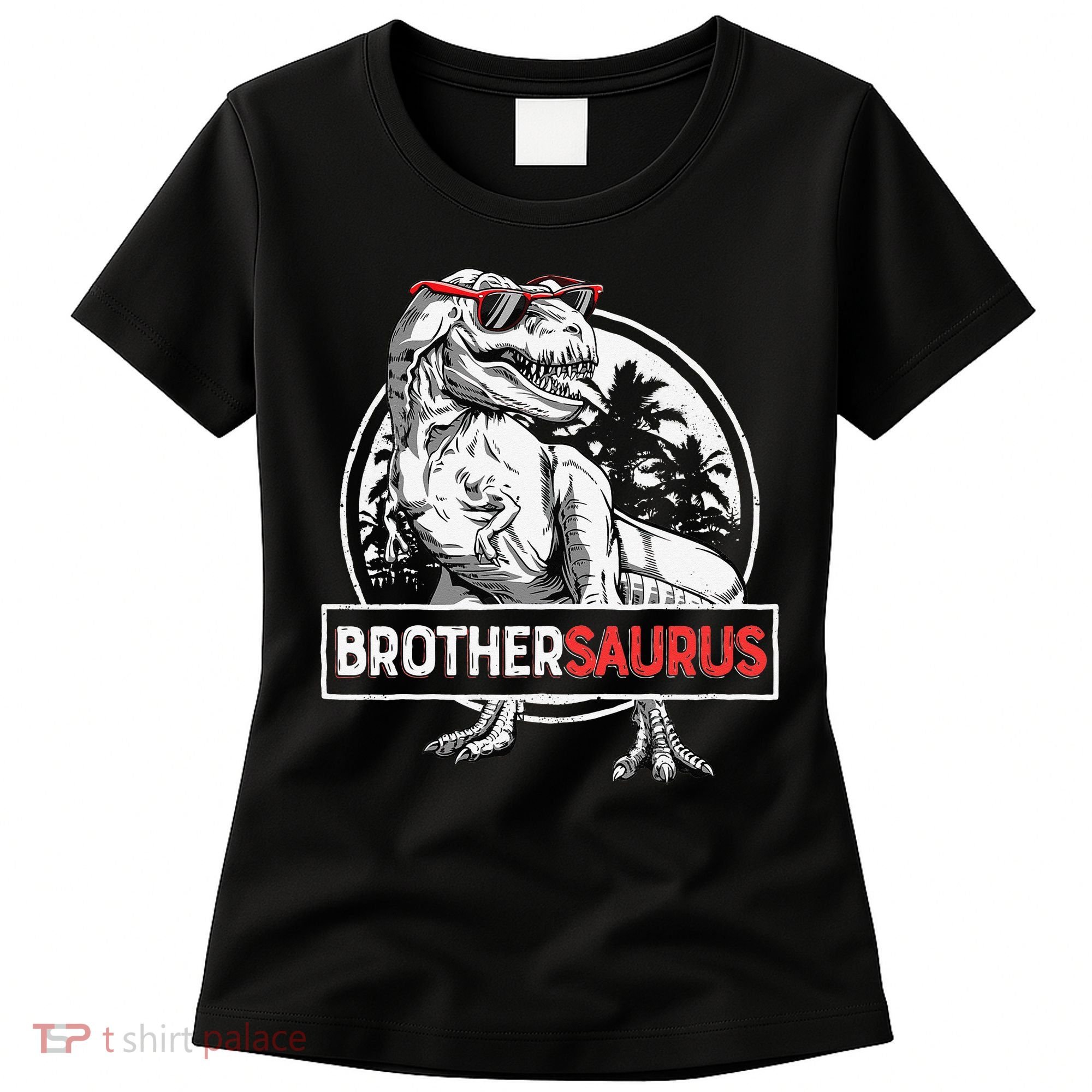 Brothersaurus T rex Dinosaur Brother Saurus Family Matching Women's T-Shirt