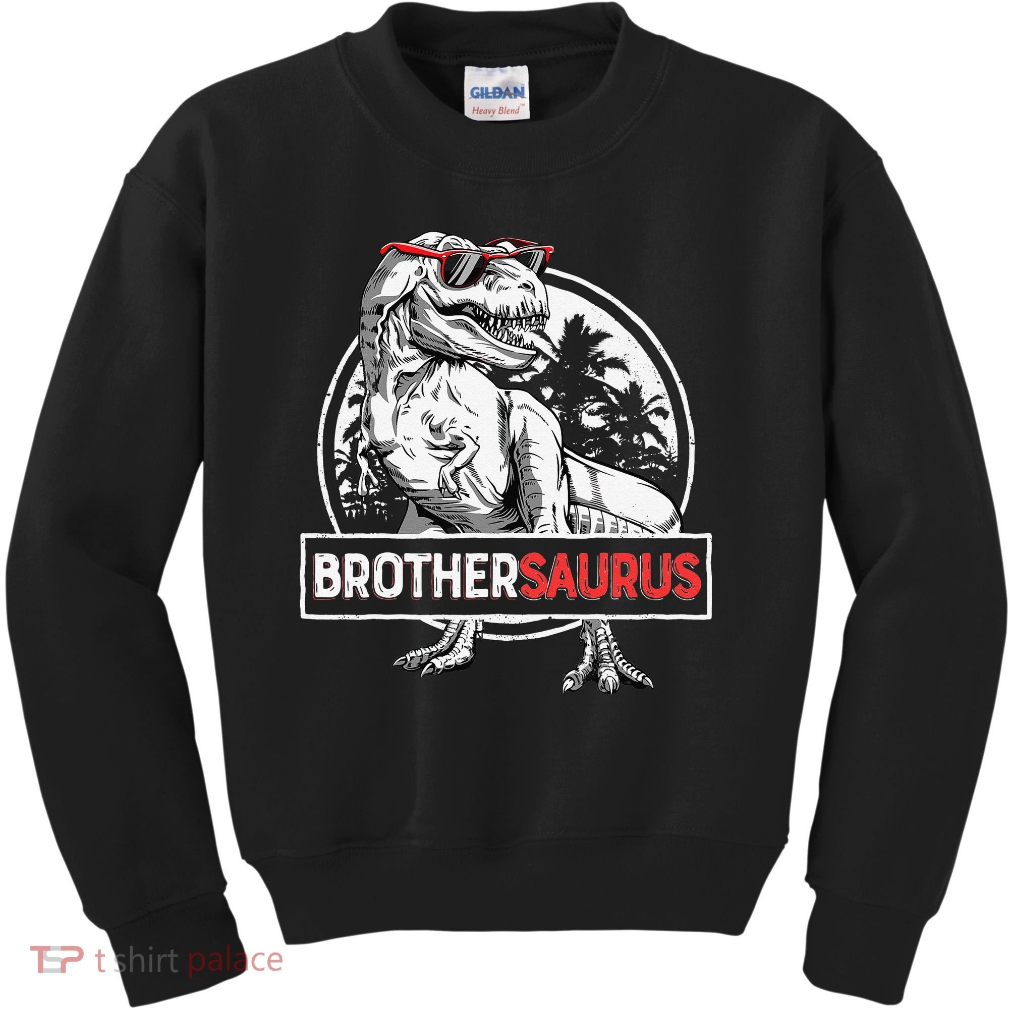 Brothersaurus T rex Dinosaur Brother Saurus Family Matching Kids Sweatshirt