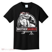 Brothersaurus T rex Dinosaur Brother Saurus Family Matching Kids T-Shirt thumb 0