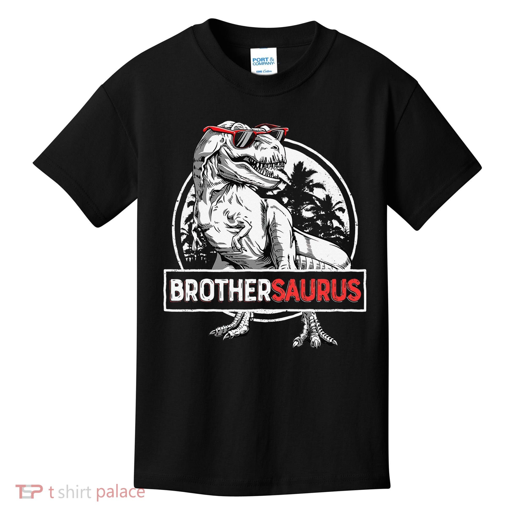 Brothersaurus T rex Dinosaur Brother Saurus Family Matching Kids T-Shirt