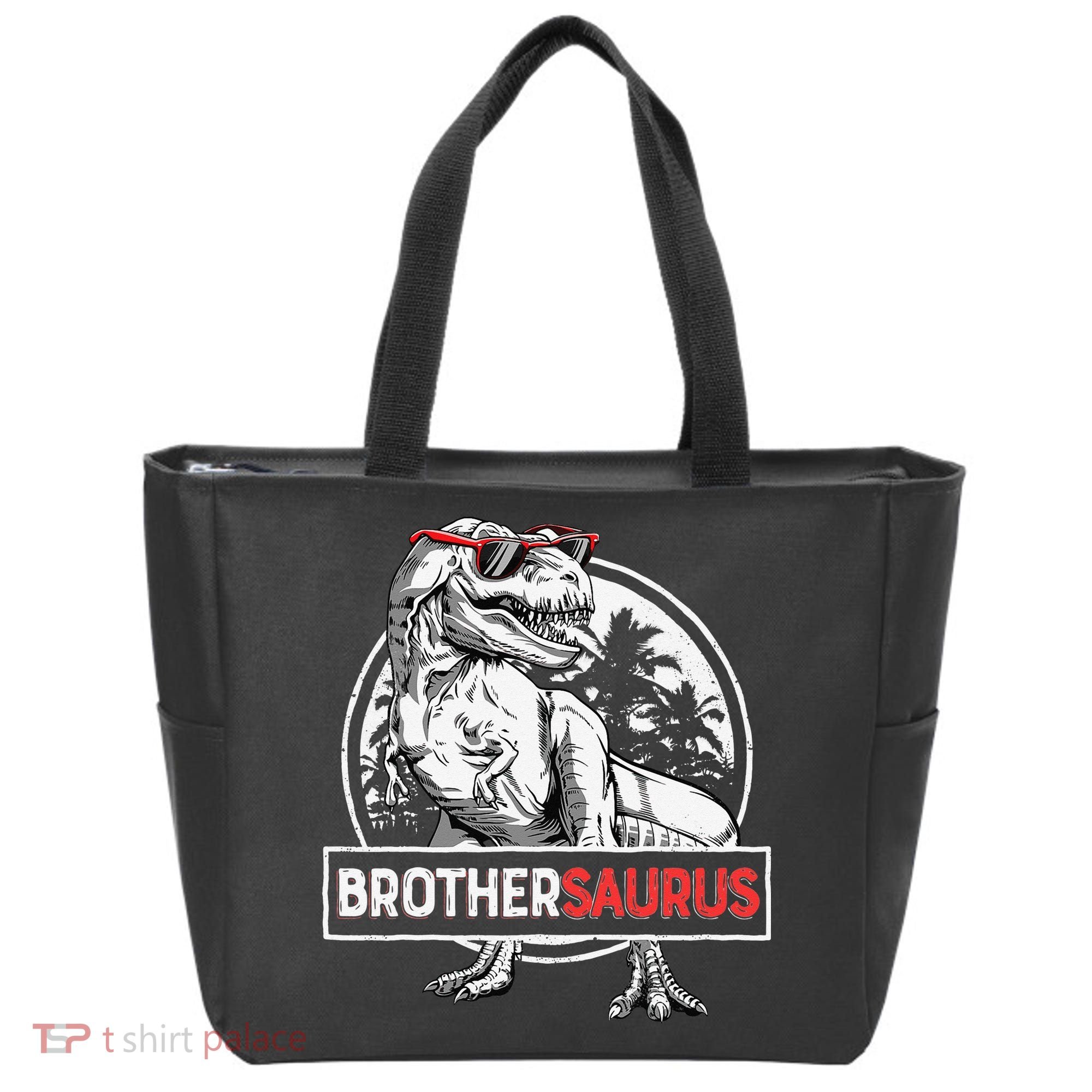 Brothersaurus T rex Dinosaur Brother Saurus Family Matching Tote Bag