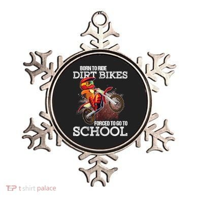 Born To Ride Dirt Bikes Forced To Go To School Gift Ornament