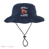 Born To Ride Dirt Bikes Forced To Go To School Gift Bucket Hat thumb 0