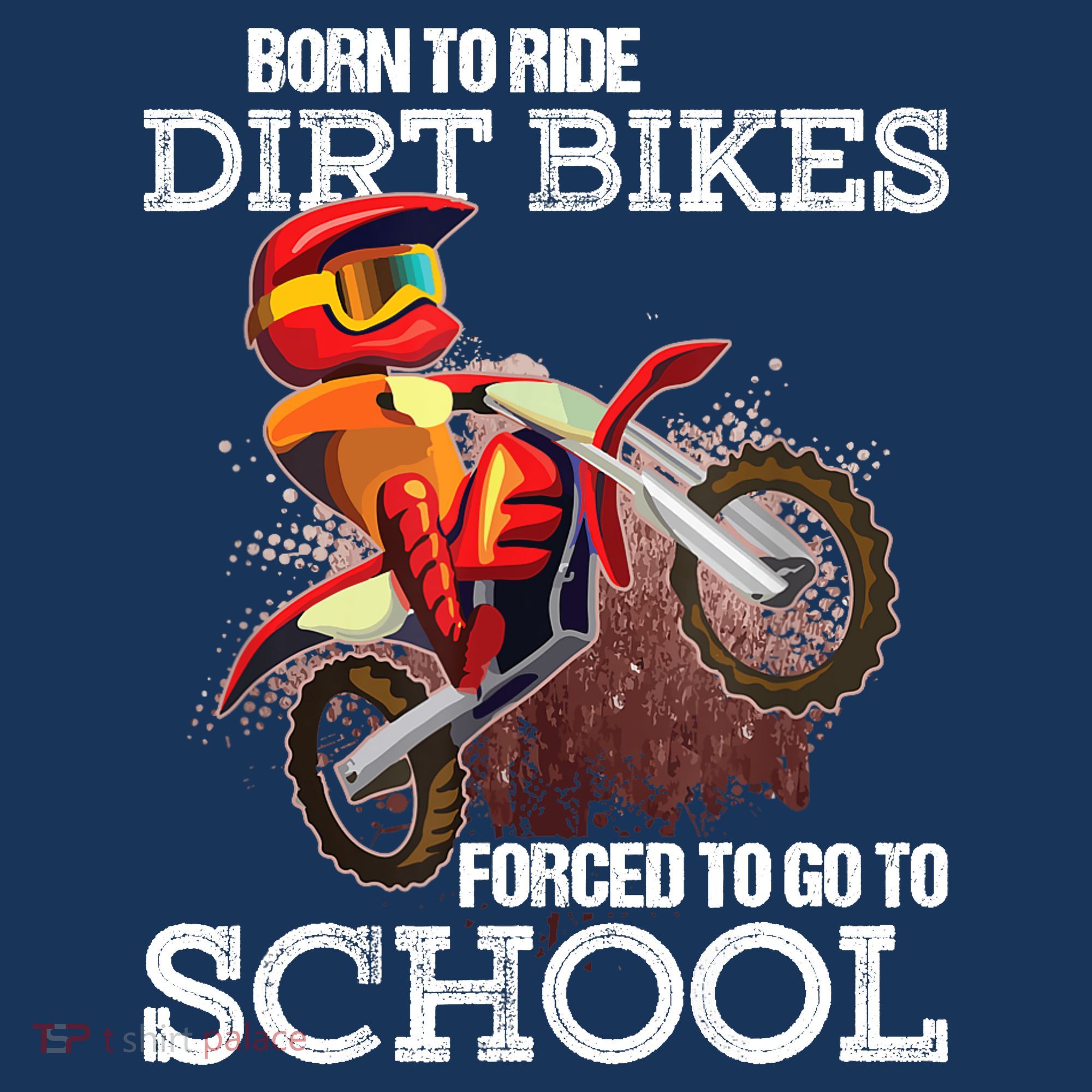 Born To Ride Dirt Bikes Forced To Go To School Gift Women's Hoodie