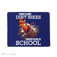 Born To Ride Dirt Bikes Forced To Go To School Gift Mousepad thumb 0