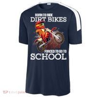 Born To Ride Dirt Bikes Forced To Go To School Gift Sport-Tek Competitor United Soccer Jersey thumb 2