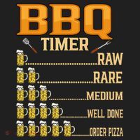BBQ Timer Raw Rare Medium Well Done Grill Lovers Women's Sweatshirt thumb 2