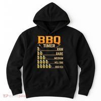BBQ Timer Raw Rare Medium Well Done Grill Lovers Hoodie thumb 0