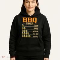 BBQ Timer Raw Rare Medium Well Done Grill Lovers Hoodie thumb 5
