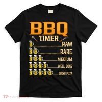 BBQ Timer Raw Rare Medium Well Done Grill Lovers T-Shirt thumb 0