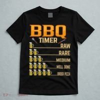 BBQ Timer Raw Rare Medium Well Done Grill Lovers T-Shirt thumb 5