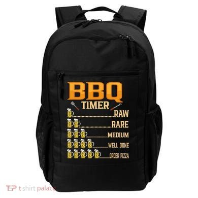 BBQ Timer Raw Rare Medium Well Done Grill Lovers Backpack