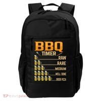 BBQ Timer Raw Rare Medium Well Done Grill Lovers Backpack thumb 0