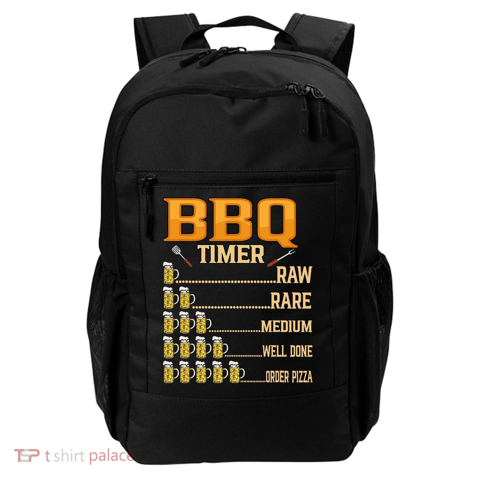 BBQ Timer Raw Rare Medium Well Done Grill Lovers Backpack