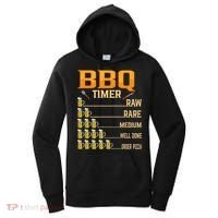 BBQ Timer Raw Rare Medium Well Done Grill Lovers Women's Hoodie thumb 0