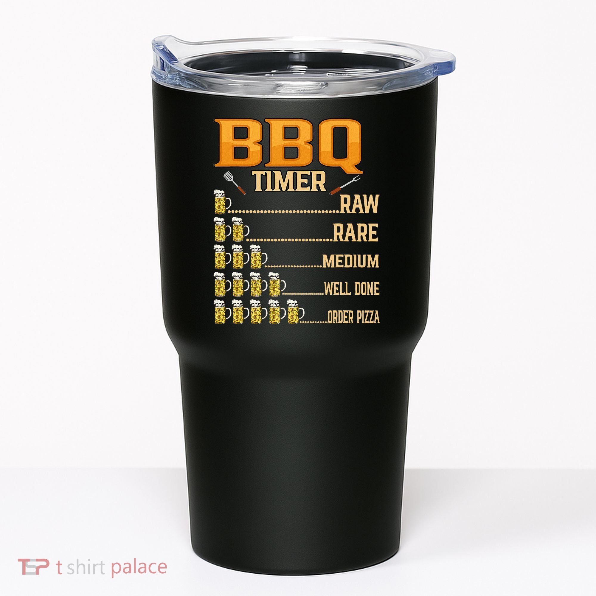BBQ Timer Raw Rare Medium Well Done Grill Lovers Tumbler