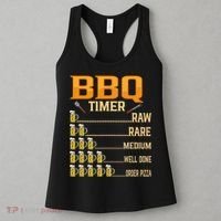 BBQ Timer Raw Rare Medium Well Done Grill Lovers Women's Tank Top thumb 3