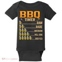 BBQ Timer Raw Rare Medium Well Done Grill Lovers Baby Bodysuit thumb 0
