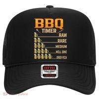 BBQ Timer Raw Rare Medium Well Done Grill Lovers Hat thumb 0