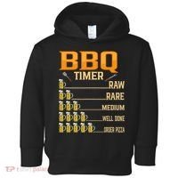 BBQ Timer Raw Rare Medium Well Done Grill Lovers Toddler Hoodie thumb 0