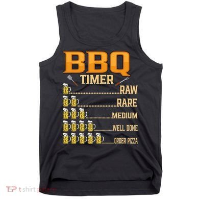 BBQ Timer Raw Rare Medium Well Done Grill Lovers Tank Top