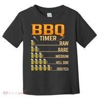 BBQ Timer Raw Rare Medium Well Done Grill Lovers Toddler T-Shirt thumb 0