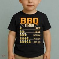 BBQ Timer Raw Rare Medium Well Done Grill Lovers Toddler T-Shirt thumb 2