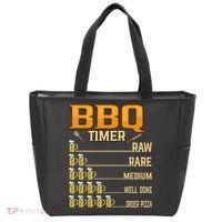 BBQ Timer Raw Rare Medium Well Done Grill Lovers Tote Bag thumb 0