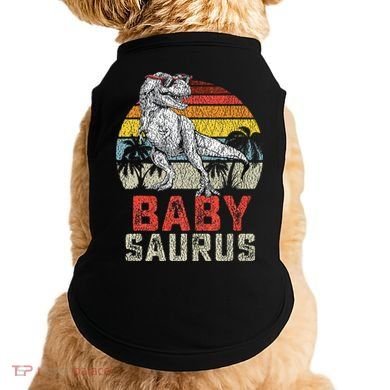 Babysaurus T Rex Dinosaur Baby Saurus Family Matching Doggie Tank