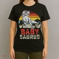 Babysaurus T Rex Dinosaur Baby Saurus Family Matching T-Shirt thumb 4