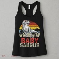 Babysaurus T Rex Dinosaur Baby Saurus Family Matching Women's Tank Top thumb 3